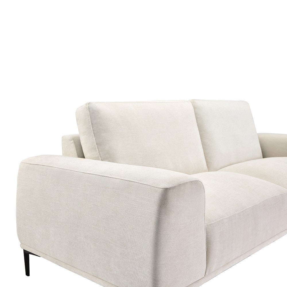 Middleton Sofa: Beige linen